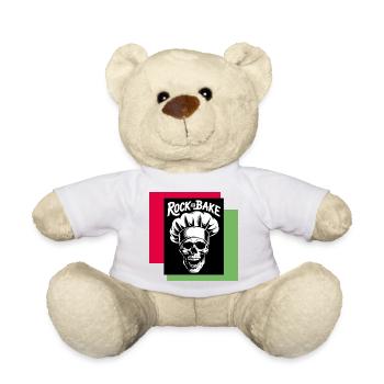 Rock Bake Schädelkoch Motiv - Teddy - Weiß - Vorne