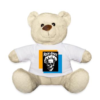 Rock and Bake Skull Cook - Teddy Bear - white - Front