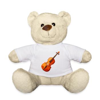 Violin - Teddy Bear - white - Front
