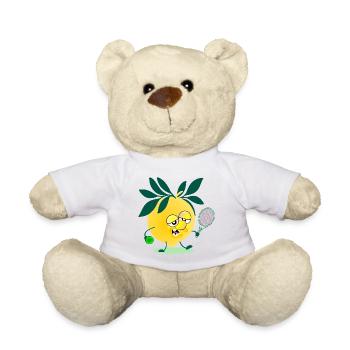 Kids Tennis Lemon - Teddy Bear - white - Front