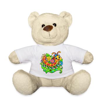 Bunter Hundertfüßer - Teddy - Weiß - Vorne