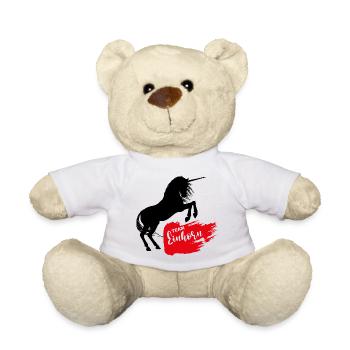 Team Unicorn Unicorn Sayings - Teddy Bear - white - Front