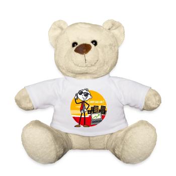 Chefsache - Lustiges Chef & Büro Geschenk. - Teddy - Weiß - Vorne