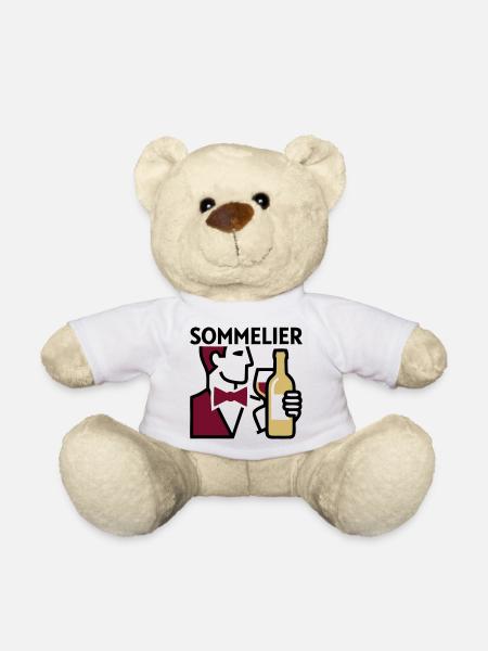 Sommelier Weinprobe Wappen - Teddy - Weiß
