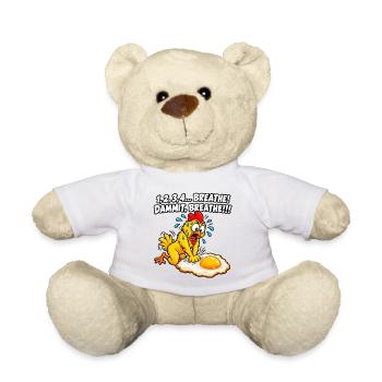 Ängstliches Küken-Atem-Meme - Teddy - Weiß - Vorne