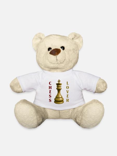Goldener König Schachliebhaber-Tee - Teddy - Weiß