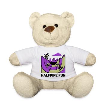 Halfpipe Skatepark Logo - Teddy - Weiß - Vorne