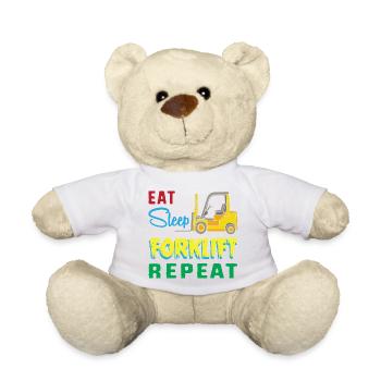 Gabelstaplerfahrer - Teddy - Weiß - Vorne