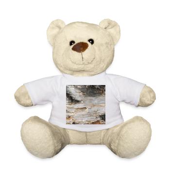 Natürliche Birkenrinde - Teddy - Weiß - Vorne
