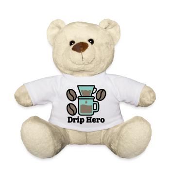 Kaffeefilter Drip Hero Logo - Teddy - Weiß - Vorne