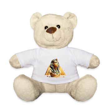 Pharao vor Pyramiden – Gizeh Design - Teddy - Weiß - Vorne