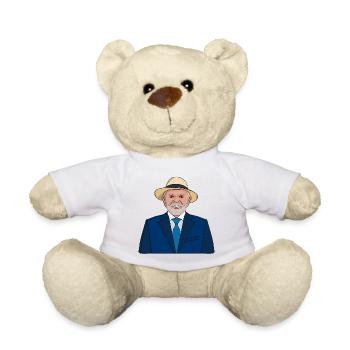 Präsident Lula da Silva Art – brasilianischer Führer - Teddy - Weiß - Vorne