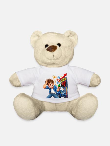 Tankpreis-Wut am Zapfhahn - Teddy - Weiß