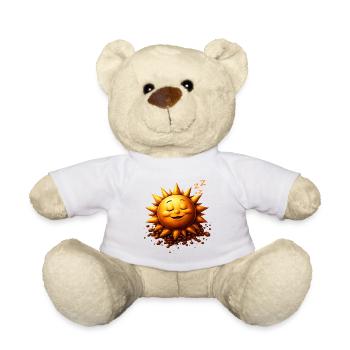 Schlafender Sonnenschein mit Bohnen - Teddy - Weiß - Vorne