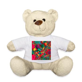 Farbige Stiche: Textilwerkstatt Sparkle - Teddy - Weiß - Vorne