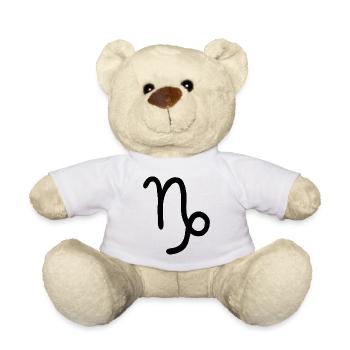 Steinbock-Tierkreiszeichen - Teddy - Weiß - Vorne