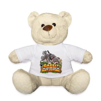 Gassi mit Schnüffelpause - Teddy - Weiß - Vorne