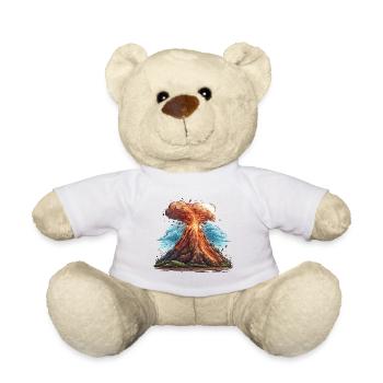 Vulkanausbruch Lava Explosion - Teddy - Weiß - Vorne