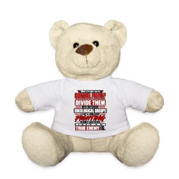 Teile sie, kontrolliere Menschen - Teddy - Weiß - Vorne