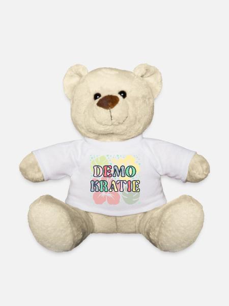 Demokratie Blume - Teddy - Weiß