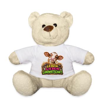 Leben Lieben Landwirtschaft - Teddy - Weiß - Vorne