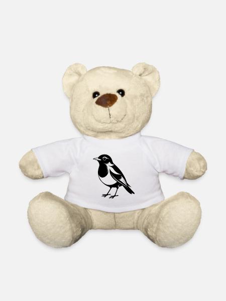 Amerikanischer Rotkehlvogel - Teddy - Weiß