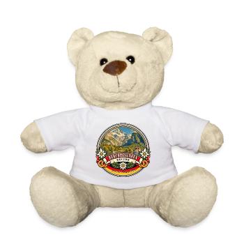 Berchtesgaden Bayern Vintage Reisedesign - Teddy - Weiß - Vorne
