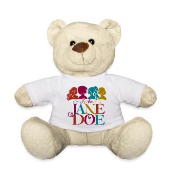 Ich bin Jane Doe Regenbogenporträt - Teddy - Weiß - Vorne