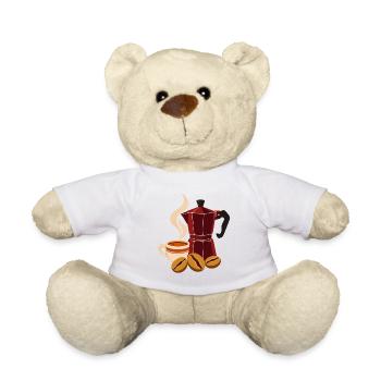 Mokkazauber Kaffee-Set - Teddy - Weiß - Vorne