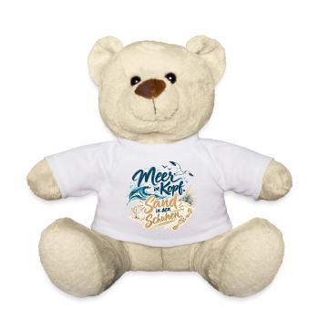 Meer im Kopf Sand in den Schuhen - Teddy - Weiß - Vorne