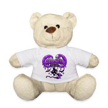 Lila Spuk-Halloween - Teddy - Weiß - Vorne
