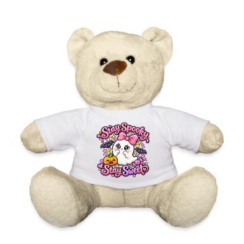 Halloween Geist mit Kürbis - Teddy - Weiß - Vorne