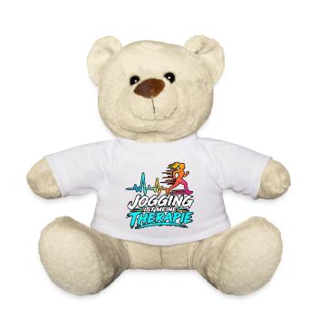 Jogging ist meine Therapie - Teddy - Weiß - Vorne