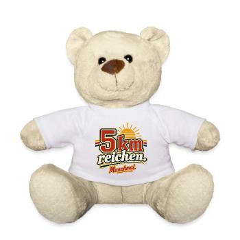 5 km reichen – Jogginghumor - Teddy - Weiß - Vorne