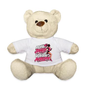 Mehr Joggen, weniger Ausreden - Teddy - Weiß - Vorne