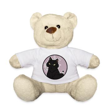 Mitternachtskatze im Sparkle Circle - Teddy - Weiß - Vorne