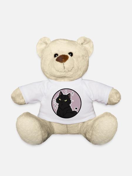 Mitternachtskatze im Sparkle Circle - Teddy - Weiß