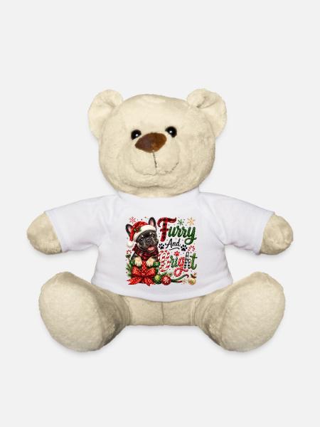 🎁 Weihnachten Französischer Bulldogge - Teddy - Weiß