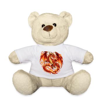 Inferno-Feuerdrache - Teddy - Weiß - Vorne