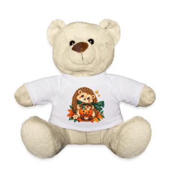 Igel-Herbst-Kürbis Halloween - Teddy - Weiß - Vorne