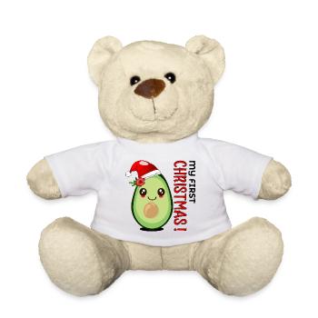 Mein erstes Weihnachten, Avocado Baby - Teddy - Weiß - Vorne