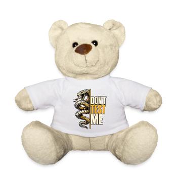 Don't Test Me – Schlangen Statement - Teddy - Weiß - Vorne