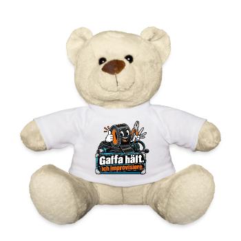 Gaffa hält. Ich improvisiere. - Teddy - Weiß - Vorne