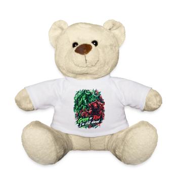 Trading Bull & Bear – Green or Red I'm Ahead - Teddy - Weiß - Vorne