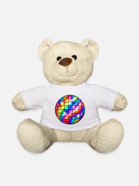Prisma-Mosaik-Discokugel - Teddy - Weiß