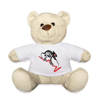 Gecko squelette - Nounours - blanc - Devant