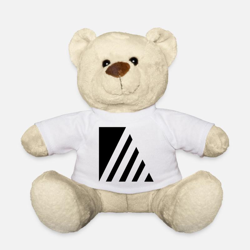 Stylish strokes - Teddy Bear - white