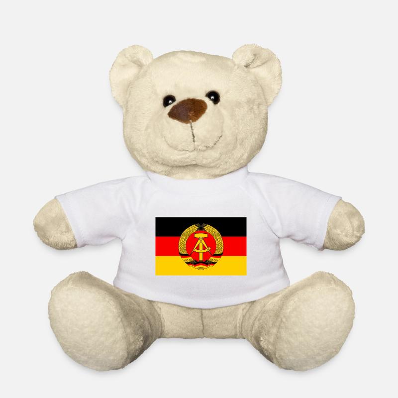 GDR flag (original) - Teddy Bear - white