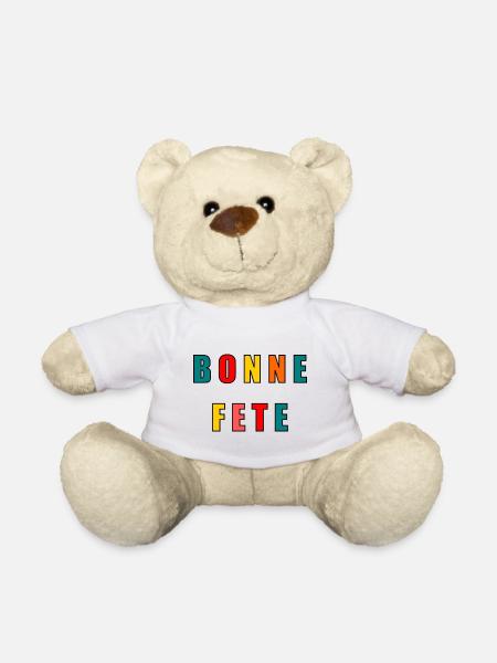 FÊTE DES PÈRES. BONNE FÊTE PAPA. PAPA. BONNE FÊTE - Nounours - blanc
