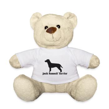 Jack Russell Terrier Silhouette - Teddy - Weiß - Vorne